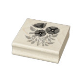 ポピー咲く楽しい夏の花 ラバースタンプ (スタンプ)