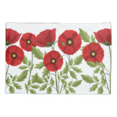 ポピー咲く楽しい夏の花 枕カバー (裏面)