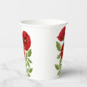 ポピー咲く楽しい夏の花 紙コップ (右)