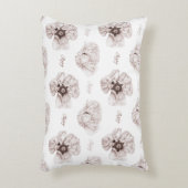 ポピー図解入りの、写真付きの アクセントクッション (正面(垂直))