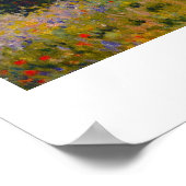 ポピー場，アルゼンテイユ， 1875クロード・モネ ポスター (角)