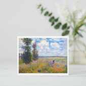 ポピー場,アルゼンテイユ, 1875クロード・モネ ポストカード (スタンド正面)