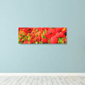 ポピー場 キャンバスプリント (インサイチュ (ウッドフロア))