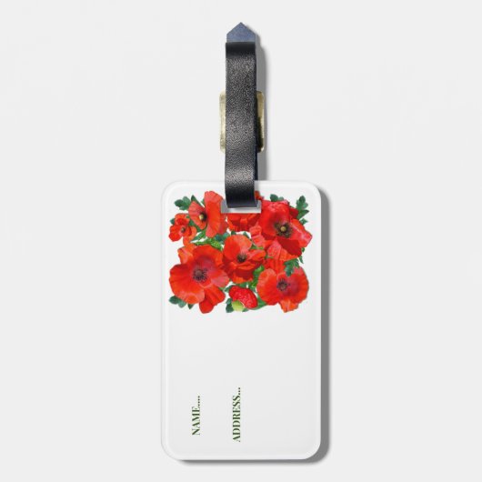 ポピー場 ラゲッジタグ (裏面縦)