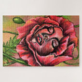 ポピー女パズル絵画ズ・アート ジグソーパズル (横)