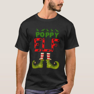 ポピー小妖精や小人おもしろいグループマッチファミリーパジャマ Tシャツ