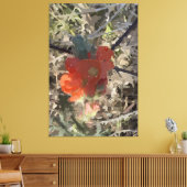 ポピー引き伸ばしキャンバス印刷 キャンバスプリント (インサイチュ (リビング))