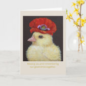 ポピー恋しく思ピーのカード カード (黄色い花)