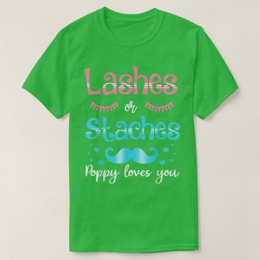ポピー愛し女の子を明かす Tシャツ (デザイン正面)