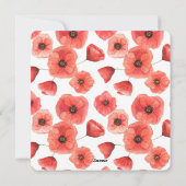 ポピー招待状 シーズンカード (裏面)