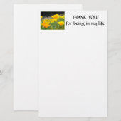 ポピー文房具 THANK YOU STATIONERY 便箋 (正面/裏面)