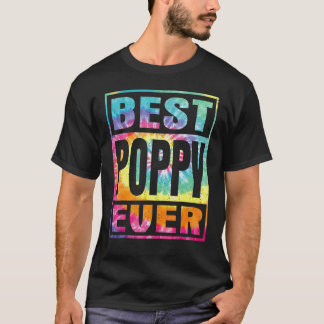 ポピー最高のエバーヴィンテージ絞り染めファーザーズ・デイ Tシャツ