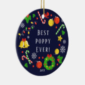 ポピー最高のーの永遠のクリスマス装飾 セラミックオーナメント (右)
