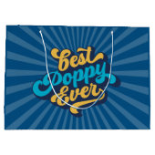 ポピー最高のーの父の日 ラージペーパーバッグ (裏面)