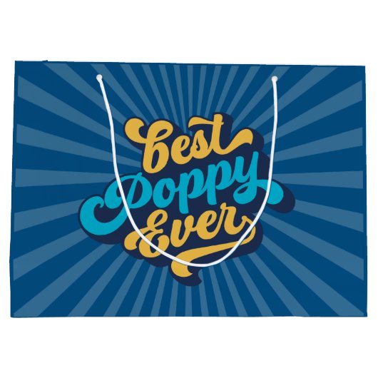 ポピー最高のーの父の日 ラージペーパーバッグ (裏面)