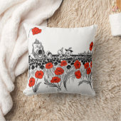 ポピー枕 クッション (ブランケット)