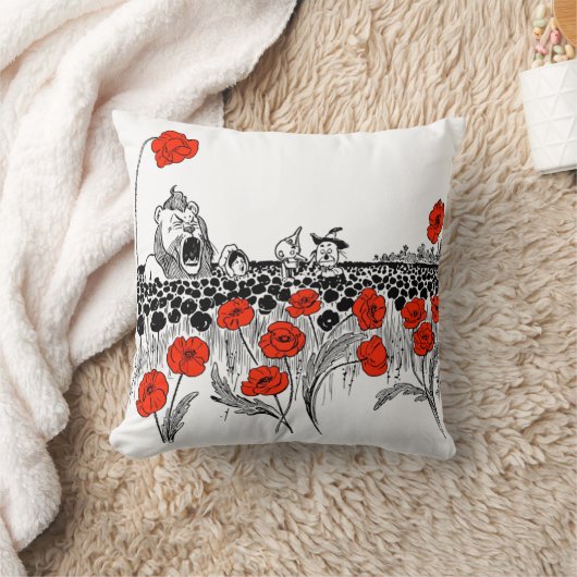 ポピー枕 クッション (ブランケット)