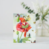 ポピー格言 ポストカード (スタンド正面)