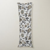 ポピー水彩フローラデコール ボディピロー (正面縦)