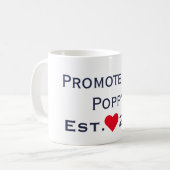 ポピー水軍とレッドマグに昇格 コーヒーマグカップ (正面左)