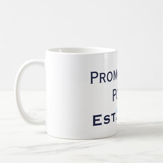 ポピー海軍と明るいブルーマグカップに昇格 コーヒーマグカップ (左)