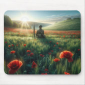 ポピー畑で一人の兵士 マウスパッド (正面)
