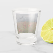 ポピー畑の上のランカスター爆撃機 ショットグラス (裏面)