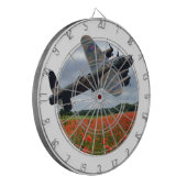 ポピー畑の上のランカスター爆撃機 ダーツボード (正面左)