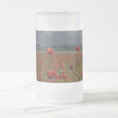 ポピー畑の上のランカスター爆撃機 フロストグラスビールジョッキ (中央)