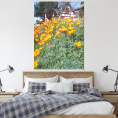 ポピー畑の夢コテージ キャンバスプリント (インサイチュ (寝室))