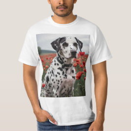 ポピー畑の火葬犬 Tシャツ