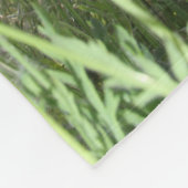 ポピー畑フラワーサン自然開花ハート フリースブランケット (角)