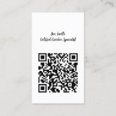 ポピー畑フラワーサン自然開花ハート 名刺 (裏面)