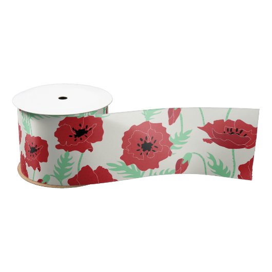 ポピー畑 サテンリボン (リール)