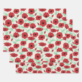 ポピー畑 ラッピングペーパーシート