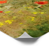 ポピー畑， 1886 ポスター (角)