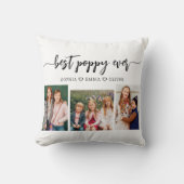 ポピー祖父の孫フォトコラージュ クッション (正面)