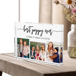 ポピー祖父の孫フォトコラージュ フォトブロック