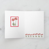 ポピー空白のカード カード (内部)