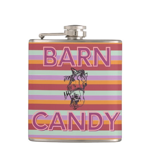 ポピー笑顔のビニール包まれたフラスコ フラスク (正面)