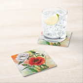 ポピー紙コースター スクエアペーパーコースター (インサイチュ)