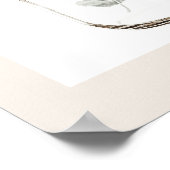 ポピー素朴ワイルドフラワーメイソンジャーブライダルへようこそ ポスター (角)