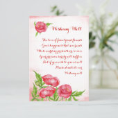 ポピー結婚の水彩願い井戸カード エンクロージャーカード (スタンド正面)