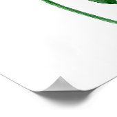 ポピー結婚ズの歓迎サインプリント。赤い花 ポスター (角)