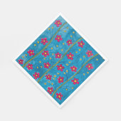 ポピー絵を描咲きパーティーナプキン スタンダードランチョンナプキン (角)