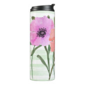 ポピー色彩の鮮やかスとポピーストライプス熱タンブラー タンブラー (回転左)