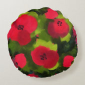 ポピー色彩の鮮やかス |パーフェクトフローラアート ラウンドクッション (裏面)