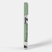 ポピー花スケッチグリーンフローラ電話ケース Case-Mate iPhoneケース (裏面 / 右)