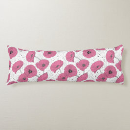 ポピー花パターン体枕 ボディピロー