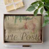 ポピー花ヴィンテージはがき切り 薄葉紙 (ギフト)